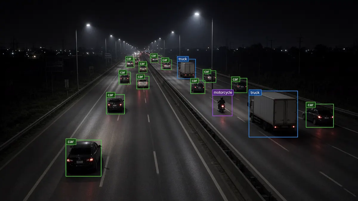 Multi-class vehicle detection on night roadway cameras