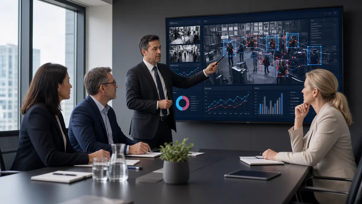 AI interpreting CCTV footage with video analytics