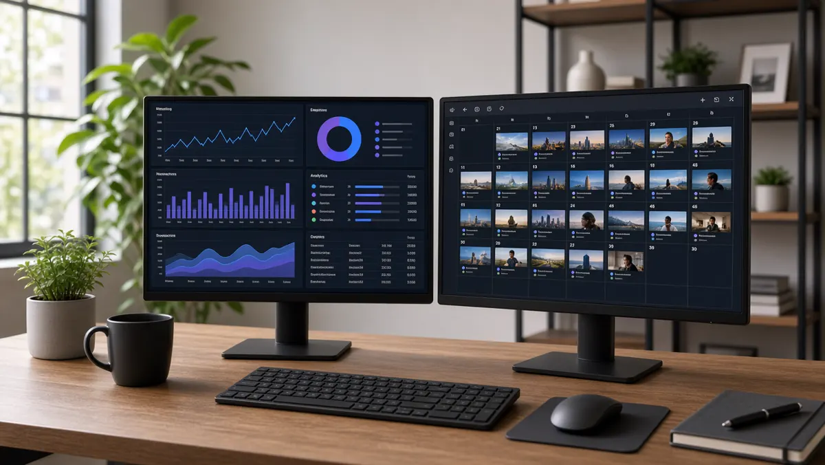 Software dashboards used to monitor video channel KPIs